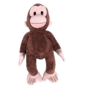 Curious George Brown Plush Stuffed Faded Tush Tag 11" Sitting